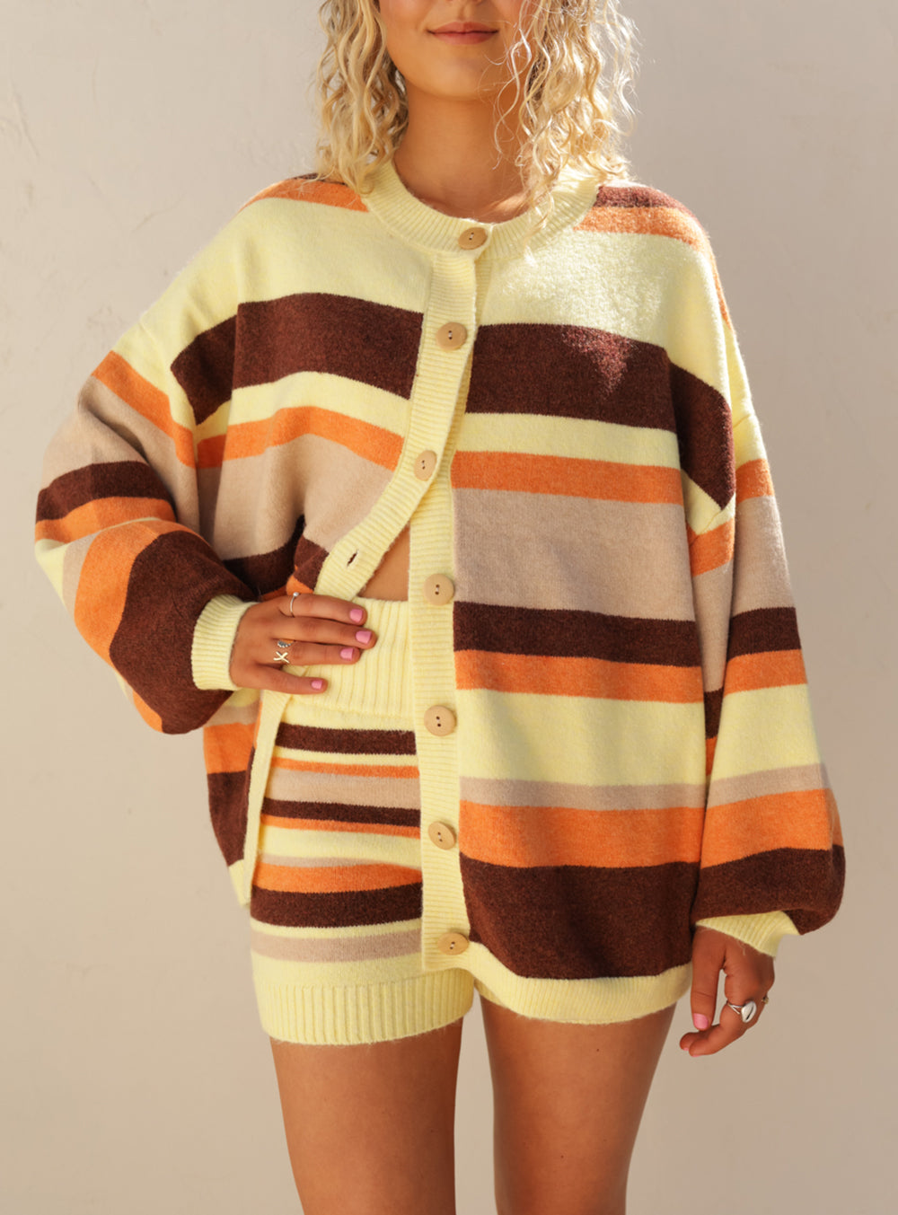 Butter Brown Oversized Cardi