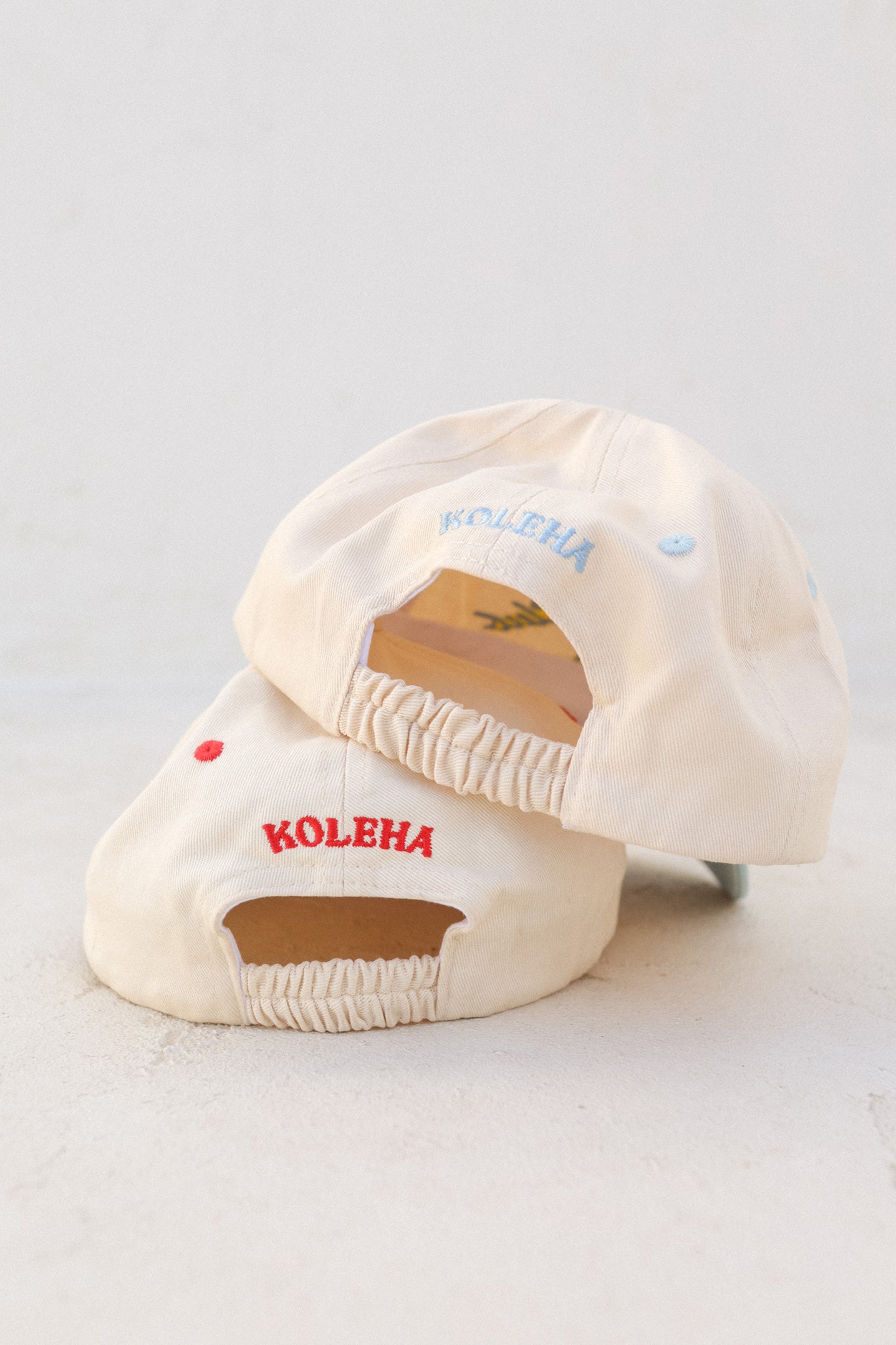 Swim Club Cap - Baby Blue & Cream