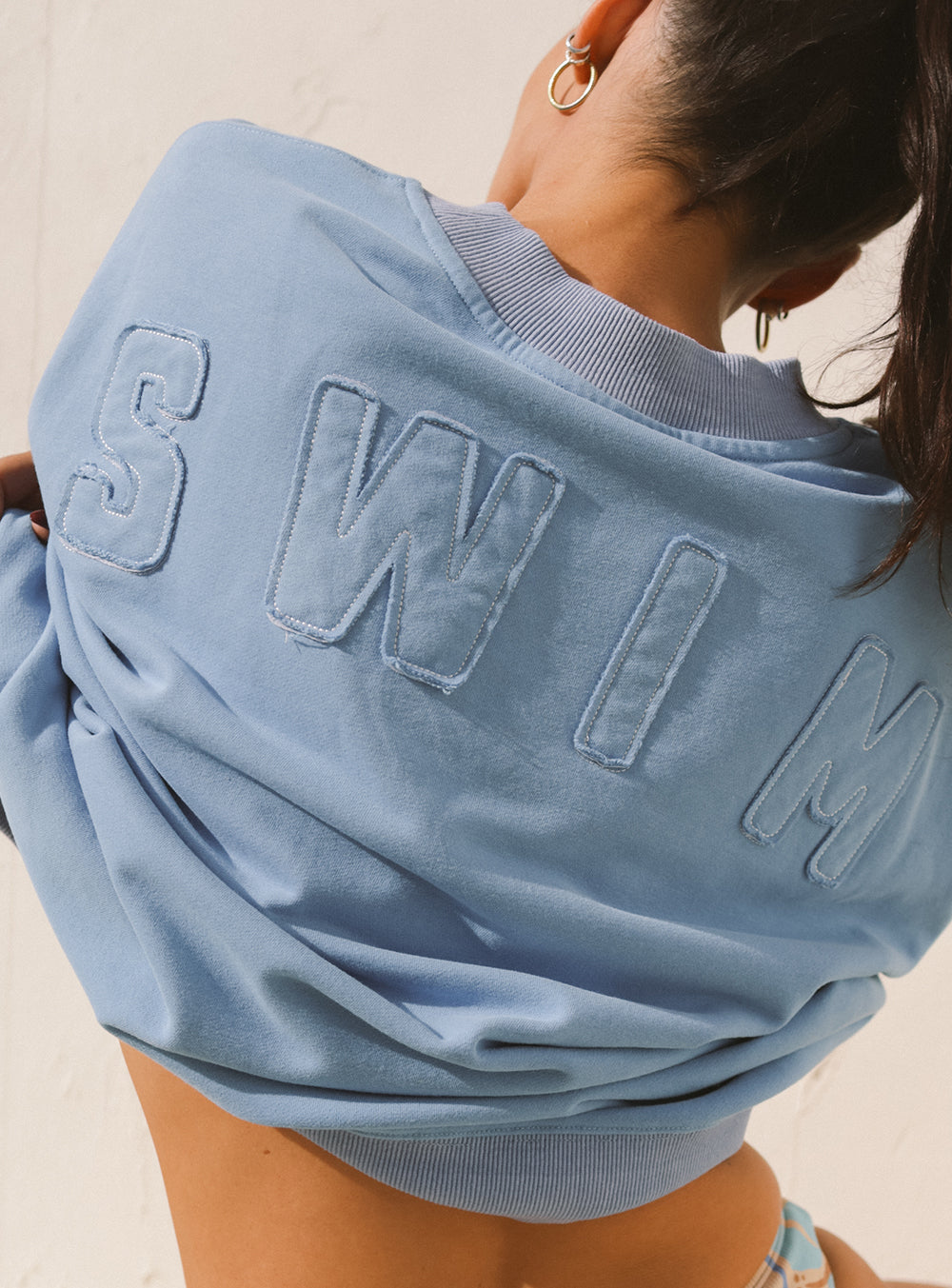 Swim Club Stonewashed Pacific Pullover