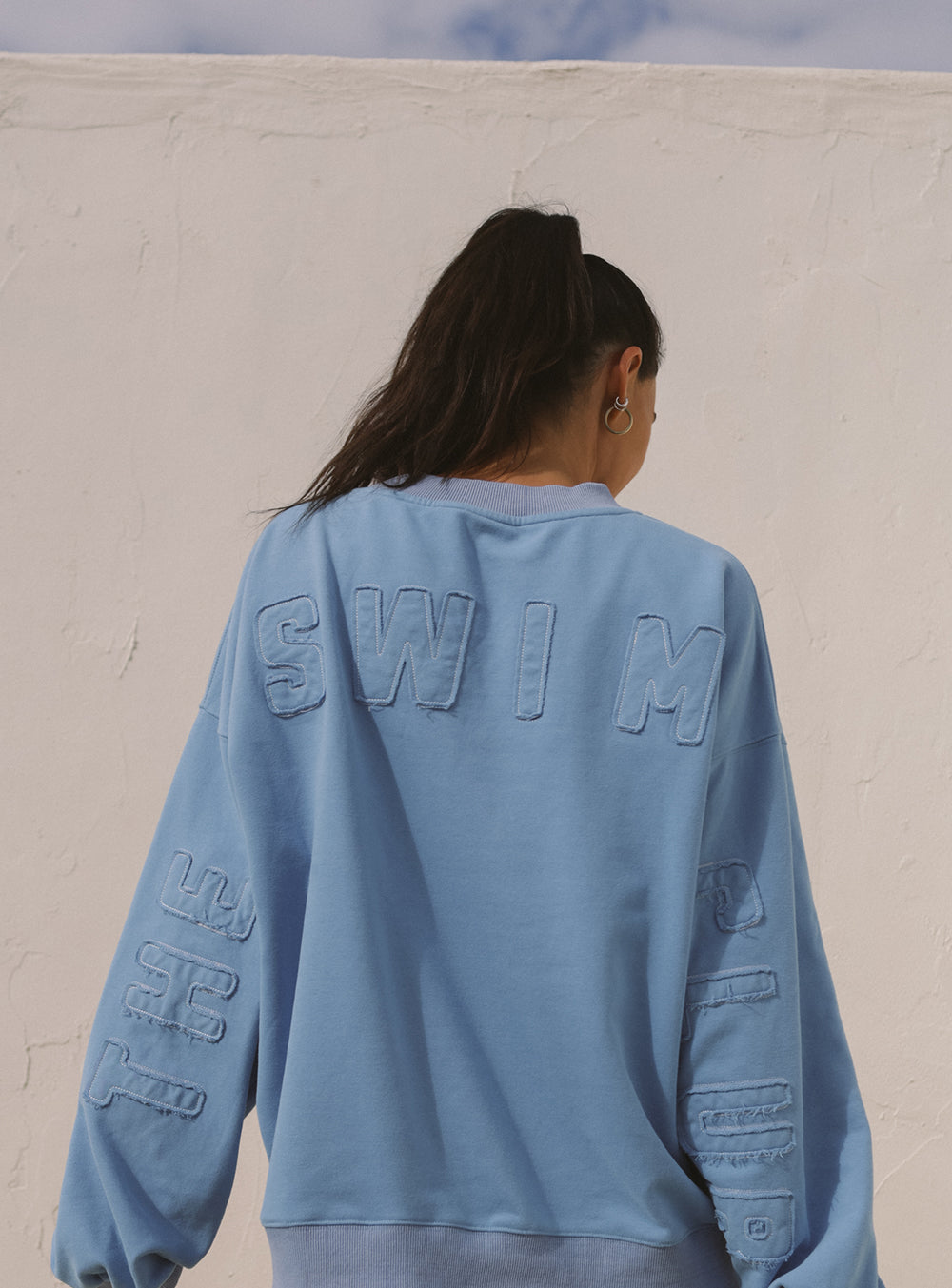 Swim Club Stonewashed Pacific Pullover