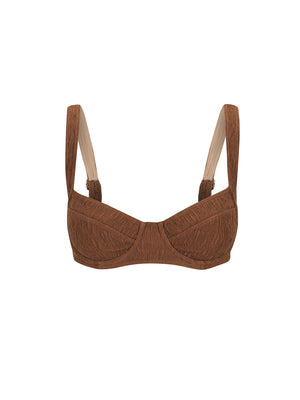 Latte Tie Back Bra