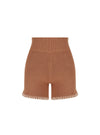 Mocha Stitched Knit Short
