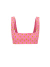 Pink & Marigold Polka Crop