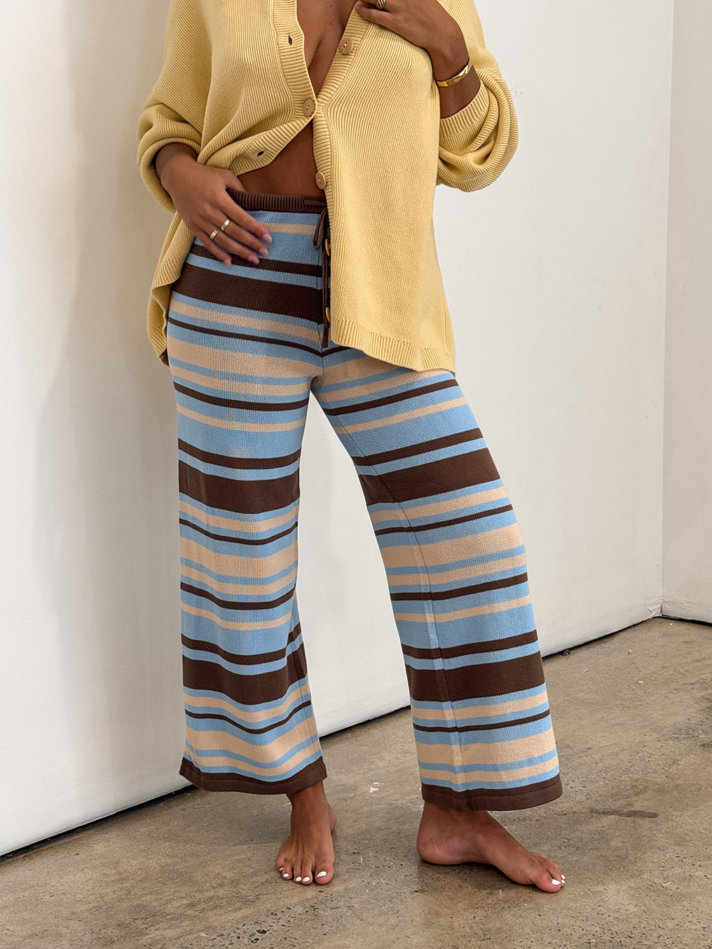 Sails Stripe Knit Pant